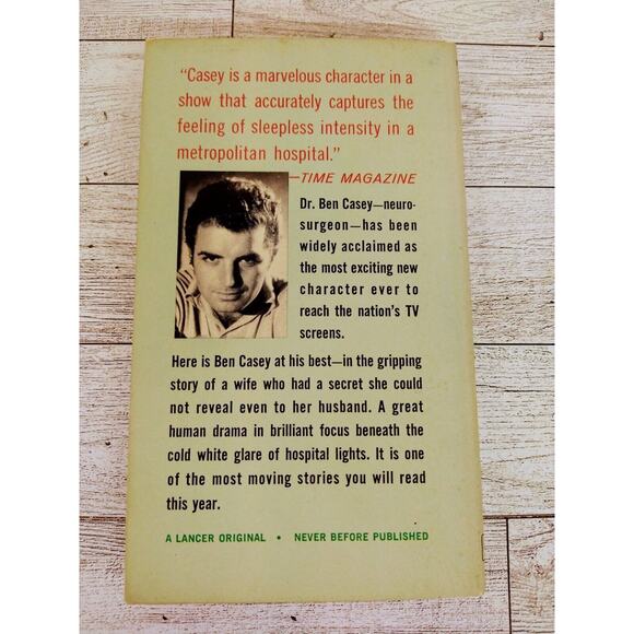 Vtg 1962 - Ben Casey - TV Tie In Paperback Book - William Johnston - Picture 2 of 13